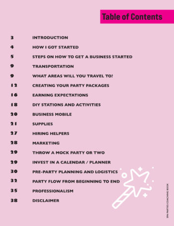 A Guide on How to Start Your Own Mobile Princess Spa Party Business: Coaching by Spa Princess Parties